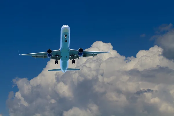 Airplane in the sky Stock Image