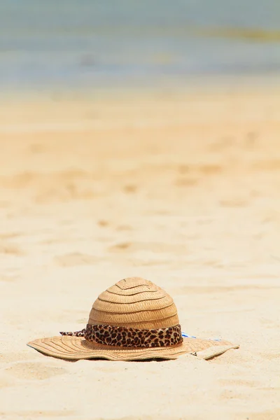 Sarı hasır şapka — Stok fotoğraf