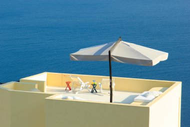 Santorini balconny Deniz Manzaralı