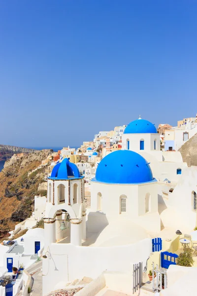 Dôme église à Santorin Grèce — Photo