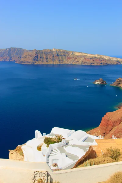 Santorini'de oia görüntüleyin — Stok fotoğraf