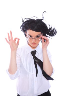 Güzel iş kadını.