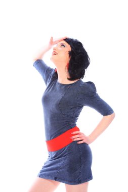 Genç güzel kadın.