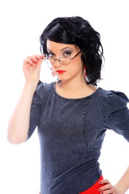 Genç güzel kadın.