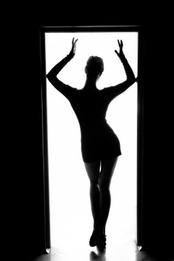 güzel bir genç kadın ana hatları