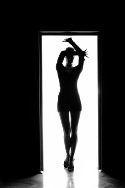 güzel bir genç kadın ana hatları