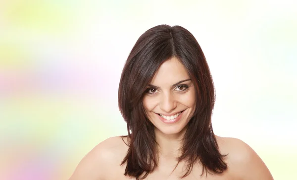 Retrato de uma jovem mulher feliz — Fotografia de Stock