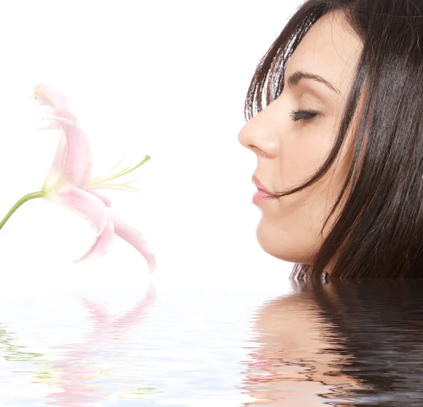 Woman getting spa treatment — Stock Photo, Image