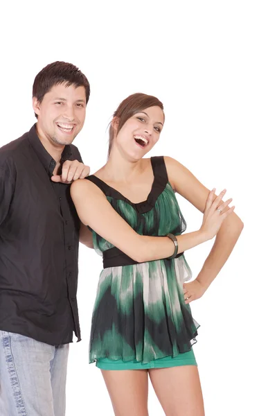 Happy young couple having fun — Stock Photo, Image