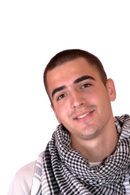 mutlu genç casual adam portresi