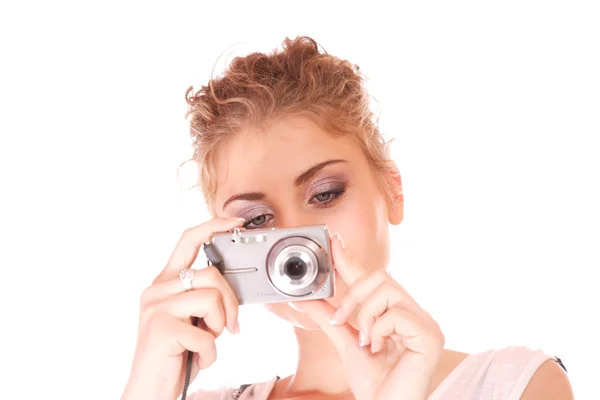 Woman talking a picture — Stock Photo, Image