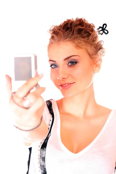 Woman talking a picture — Stock Photo, Image