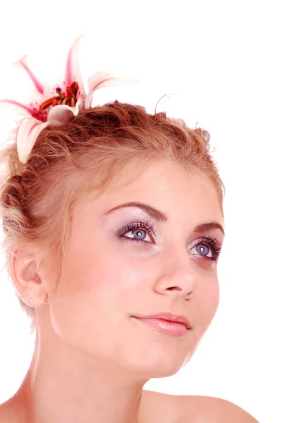 Portrait of beautiful woman before spa — Stock Photo, Image