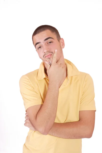 Portret van een knappe jonge man — Stockfoto