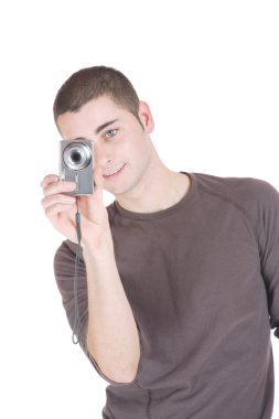 mutlu genç casual adam portresi