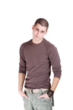 mutlu genç casual adam portresi