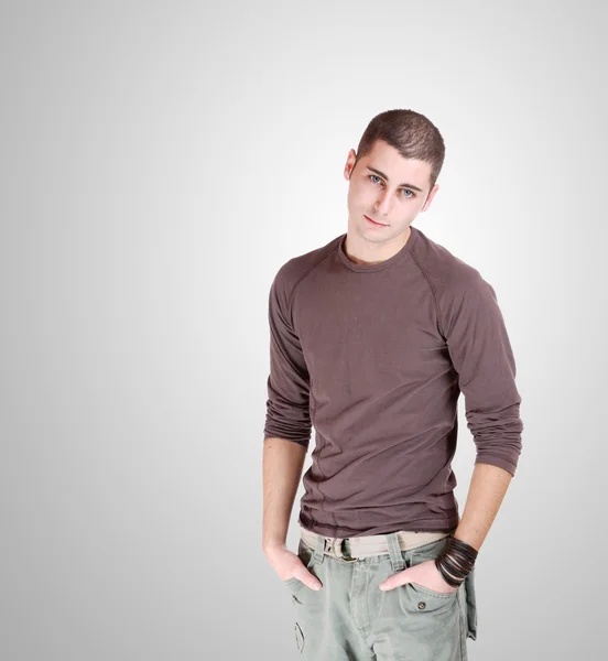 Happy young casual man — Stock Photo, Image