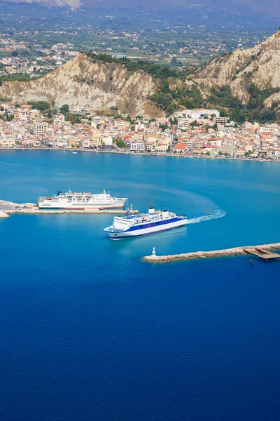 A ilha de Zakynthos Grécia do ar — Fotografia de Stock