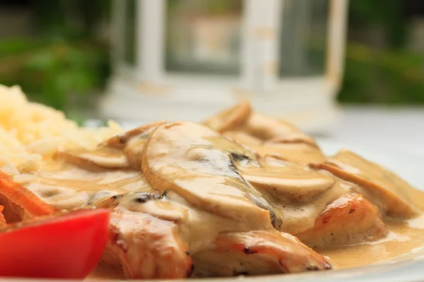 Mushrooms a la creme — Stock Photo, Image