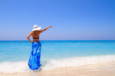 kadın plaj tatil yaz