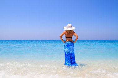 kadın plaj tatil yaz