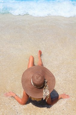 kadın plaj tatil yaz