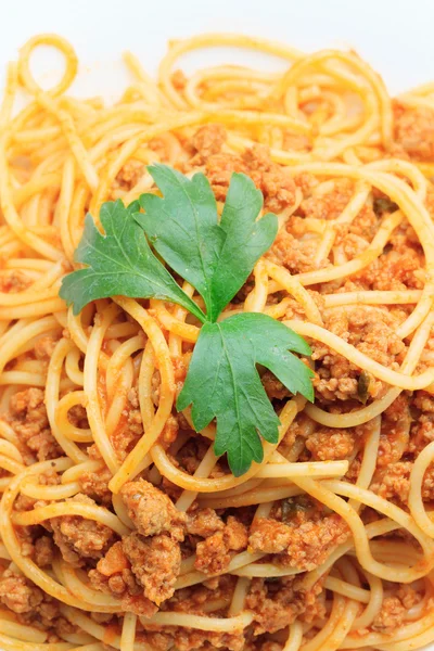 Saboroso macarrão-italiano no restaurante — Fotografia de Stock