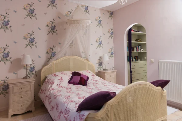 Bedroom of a private villa — Stock Photo, Image