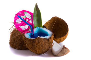 taze hindistan cevizi kokteyl