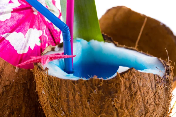 Fresh coconut cocktail — Stock Photo, Image