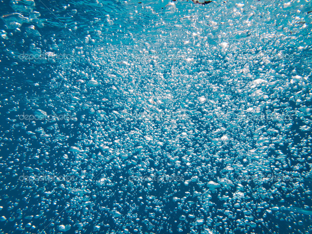 Bulles dans l eau bleu clair   Photographie netfalls 