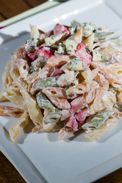 Pastas frescas en la mesa del restaurante — Foto de Stock