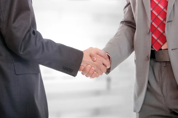 Twee zakenmannen schudden elkaar de hand — Stockfoto