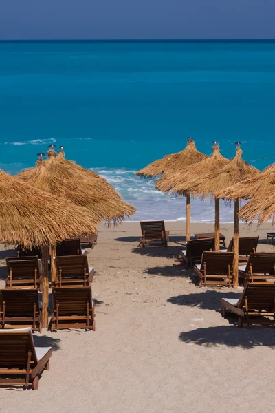 Пляж на Іонічні острові Лефкас — стокове фото