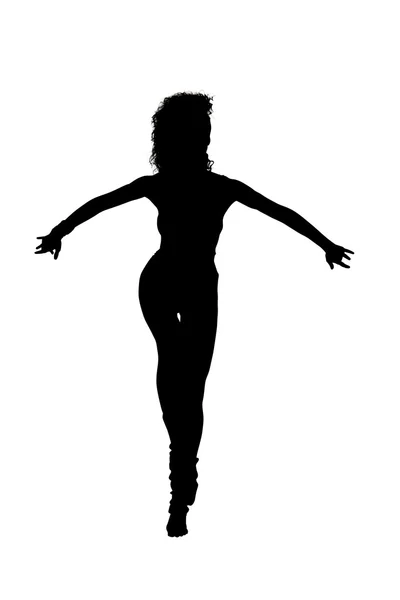 Silhouette d'une femme — Photo