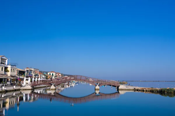 Most na Jónském ostrově lefkas — Stock fotografie