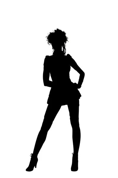Silhouette of a woman — Stock Photo, Image