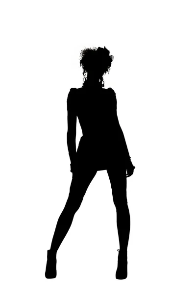 Silhouette of a woman — Stock Photo, Image