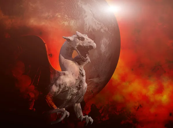 Molten roch dragon — Stock Photo, Image