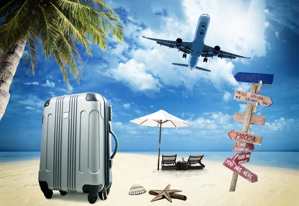 Beach travel tourism concept — Stock Photo, Image