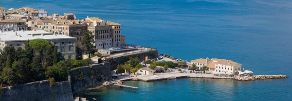 Top view on the city of Corfu Kerkyra — Stock Photo, Image