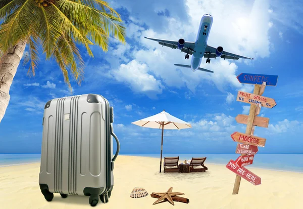 Beach travel tourism concept — Stock Photo, Image