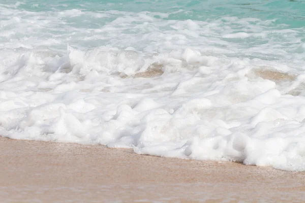 Soft wave of the sea on the beach — Stock Photo, Image