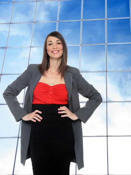 Mulher de negócios na empresa — Fotografia de Stock