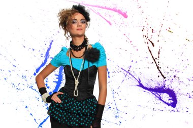 moda kadın 80'tarzı
