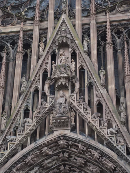 Kadınımız, Strazburg'un katedralinin Portal (cathedrale yok — Stok fotoğraf