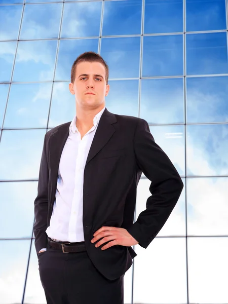 Hombre de negocios posando en corporativo —  Fotos de Stock