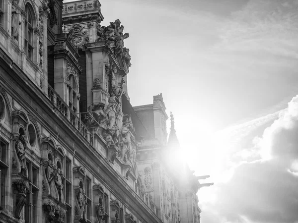 पॅरिस मध्ये हॉटेल-डे-विल (सिटी हॉल) — स्टॉक फोटो, इमेज