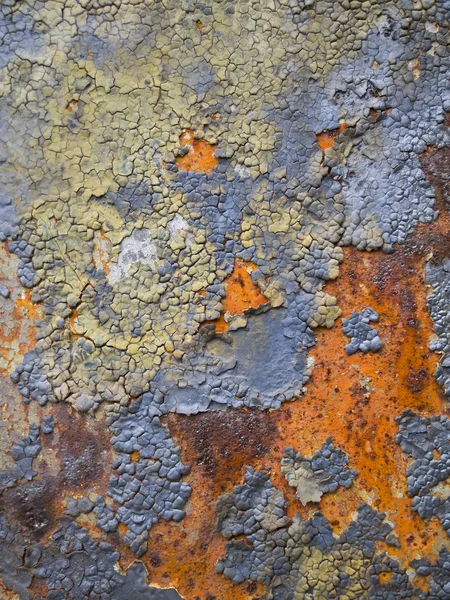 生锈的金属面板 — 图库照片