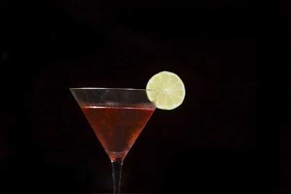 Fresh cocktail on dark background — Stock Photo, Image